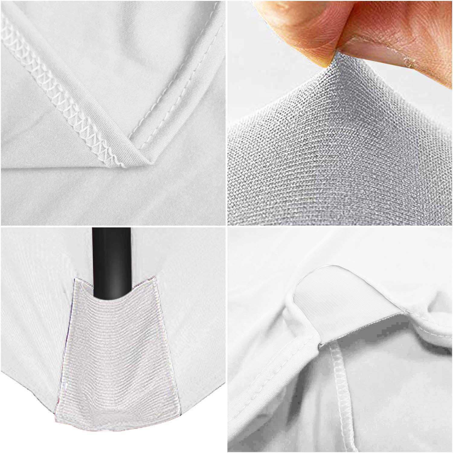 ABCCANOPY Spandex 6 ft Table Fitted Stretch Table Cover Polyester Table Toppers