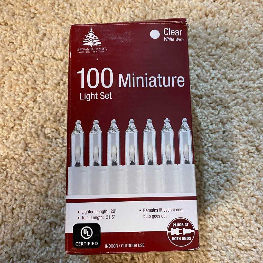 Wondershop 100ct Incandescent Smooth Mini Christmas String Lights Clear with White Wire