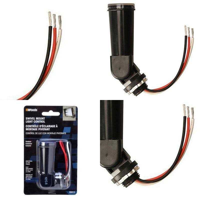 Woods Swivel-Mount Light Control With Photocell