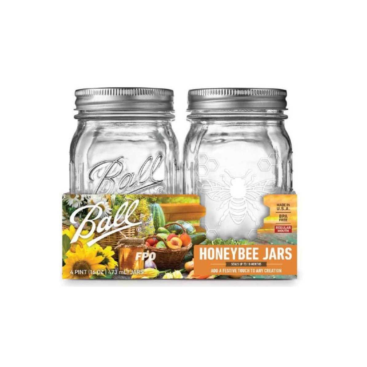 Ball Honeybee Jars Regular Mouth