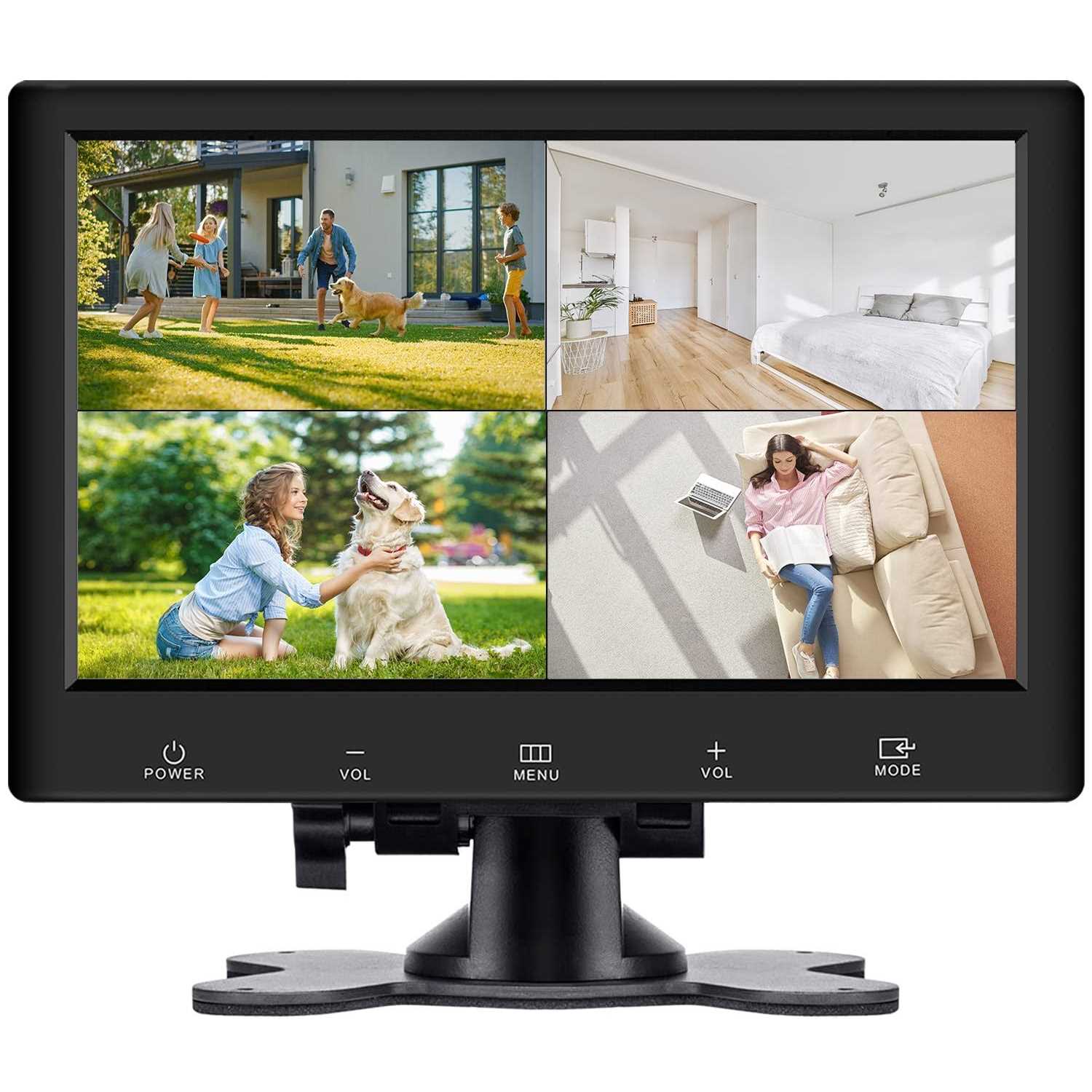 XIGETRAIL 7 Inch IPS Mini Monitor Small HDMI Monitor Potable Monitor,1024 x 600 Mini TV Monitor & displays Support AV HDMI VGA USB with Built-in