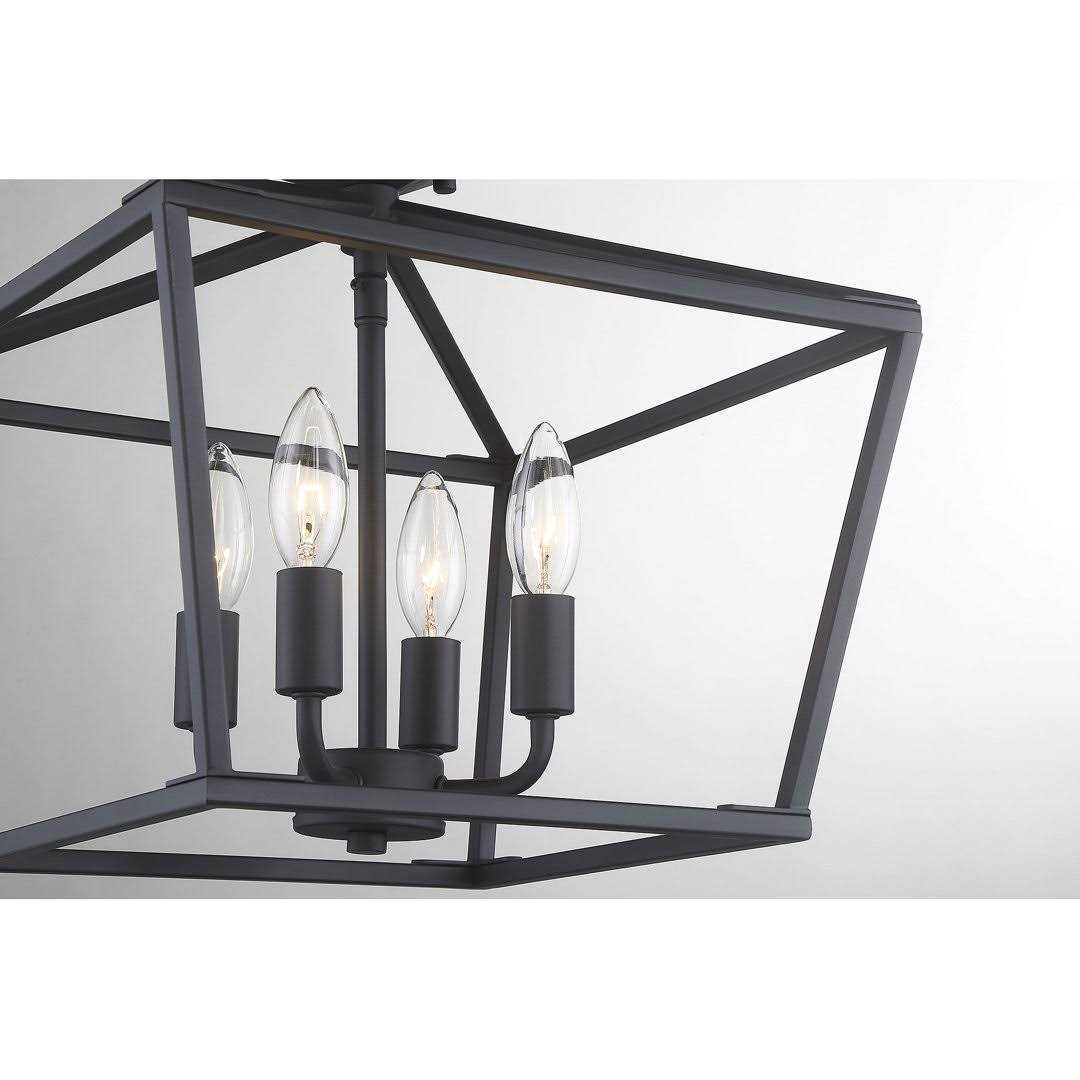Birch Lane™ Hastings 4-Light 13 Lantern Geometric Semi Flush Mount Fixture Finish
