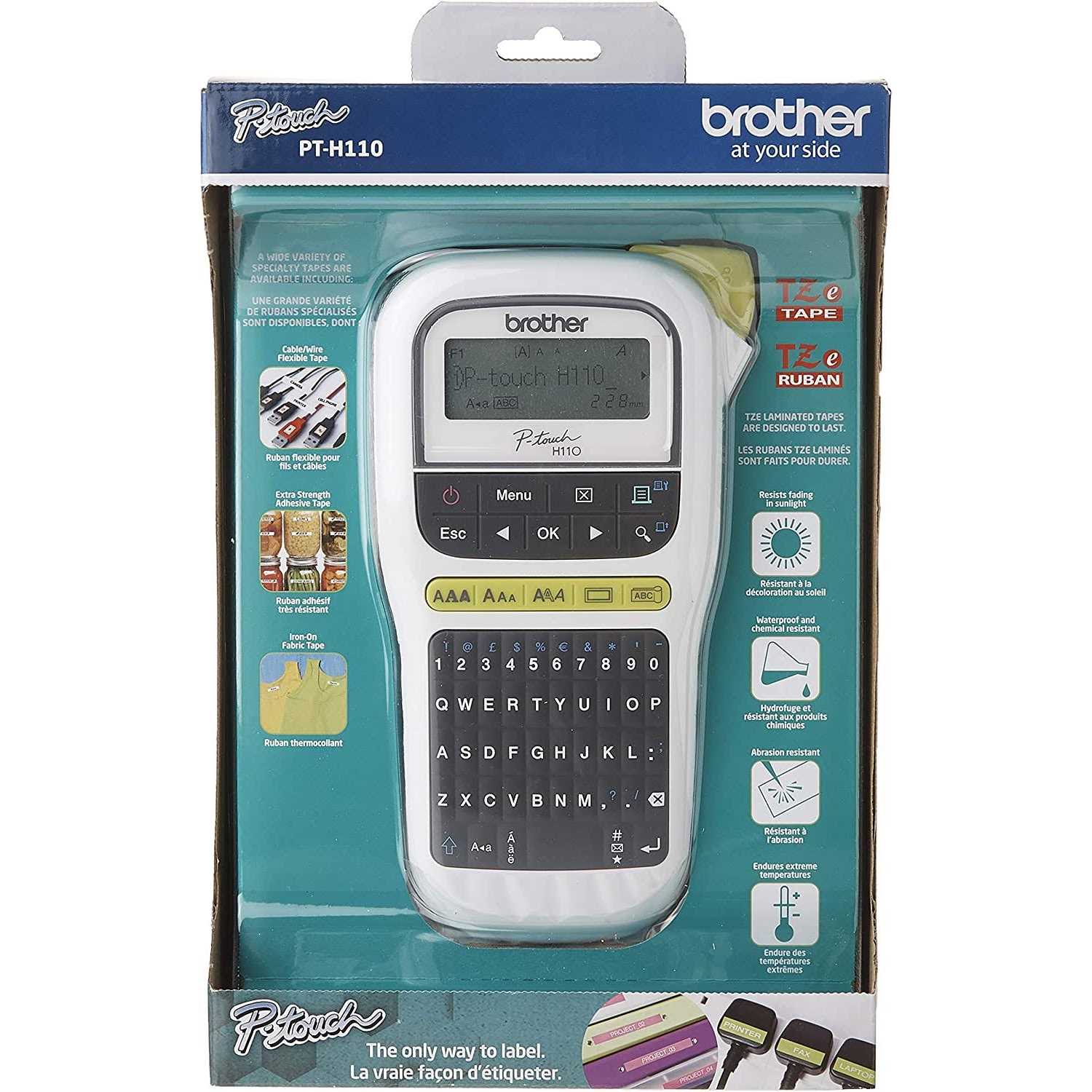 Brother P-Touch Easy Portable Label Maker PTH110