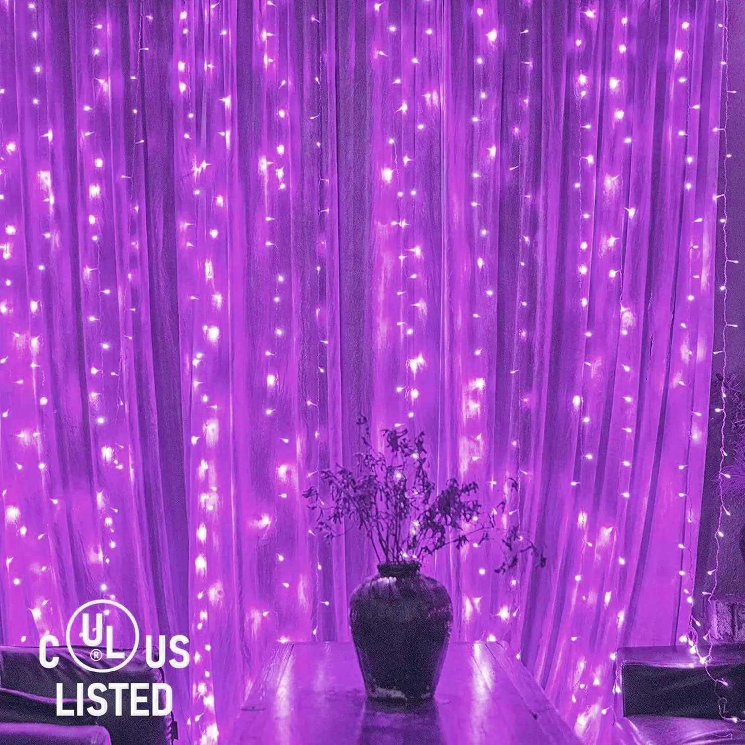 Twinkle Star 300 LED Window Curtain String Light for Christmas Wedding Party Home Garden Bedroom Outdoor Indoor Wall