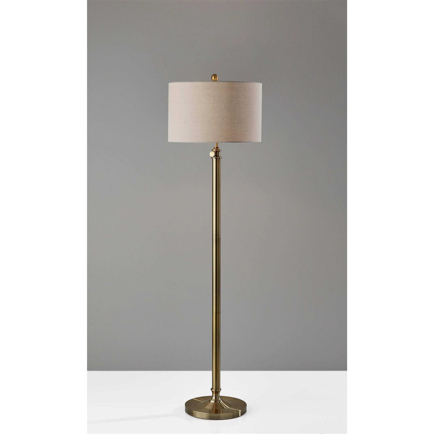 Adesso Barton Floor Lamp Antique
