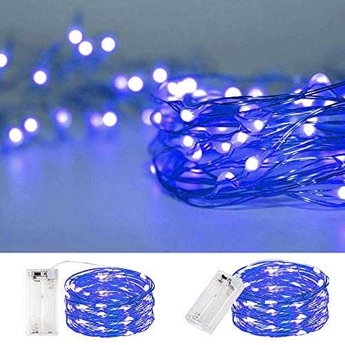 String Lights Waterproof Led String Lights,2 Pack 20ft 60 Led Festival Decorations Crafting Battery Powered Copper Wire Starry Fairy Lights