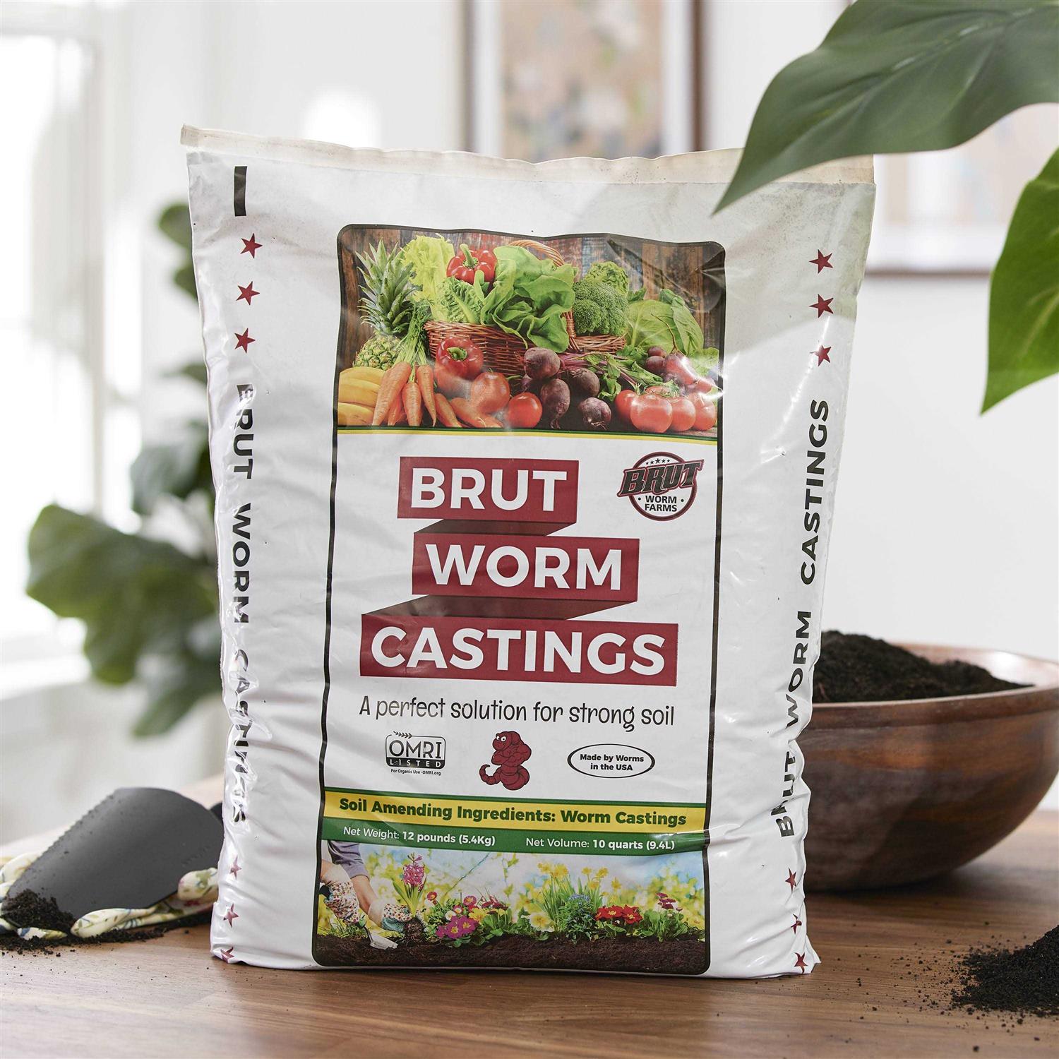 Brut Worm Farms Organic Worm Castings Soil Builder