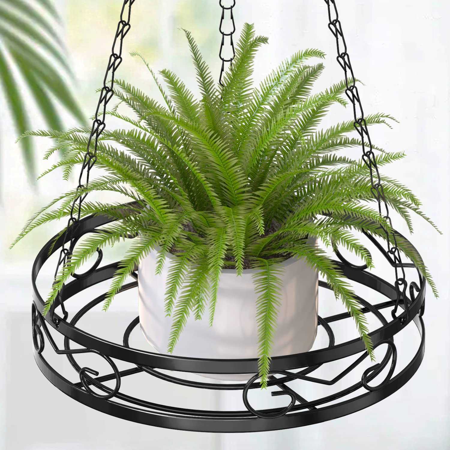 Venkuber Plant Hanger Hanging Plant Shelf for Window