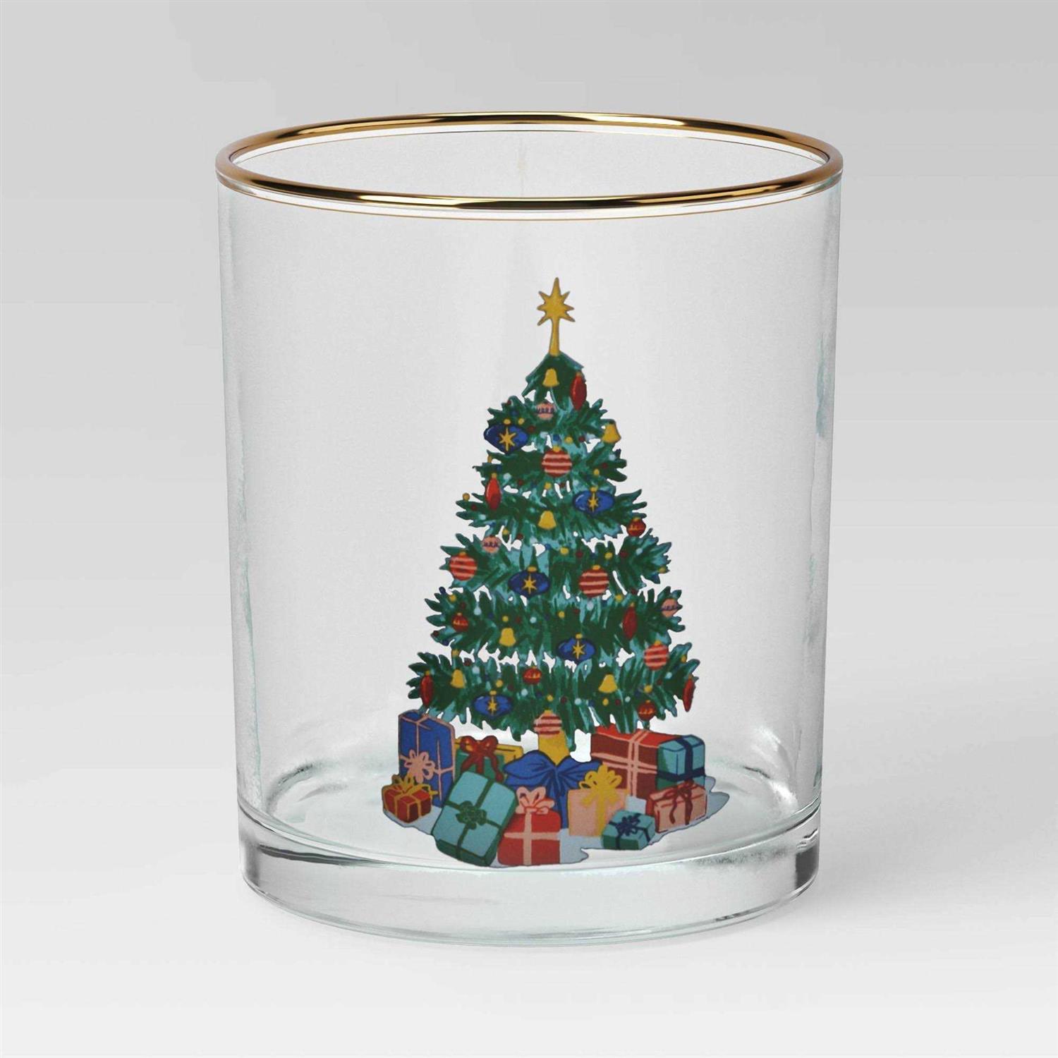 Threshold 13.8oz Christmas Glass Tree Tumbler