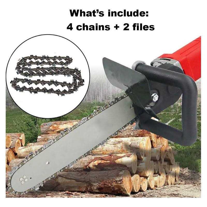 Ar-pro 4 Pack 14-inch Chainsaw Chain with 2 Bonus Sharpening Files
