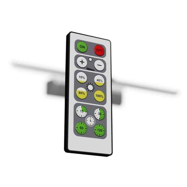 Westek Satin Black 16 in. LED Swivel Picture Light with Remote Control