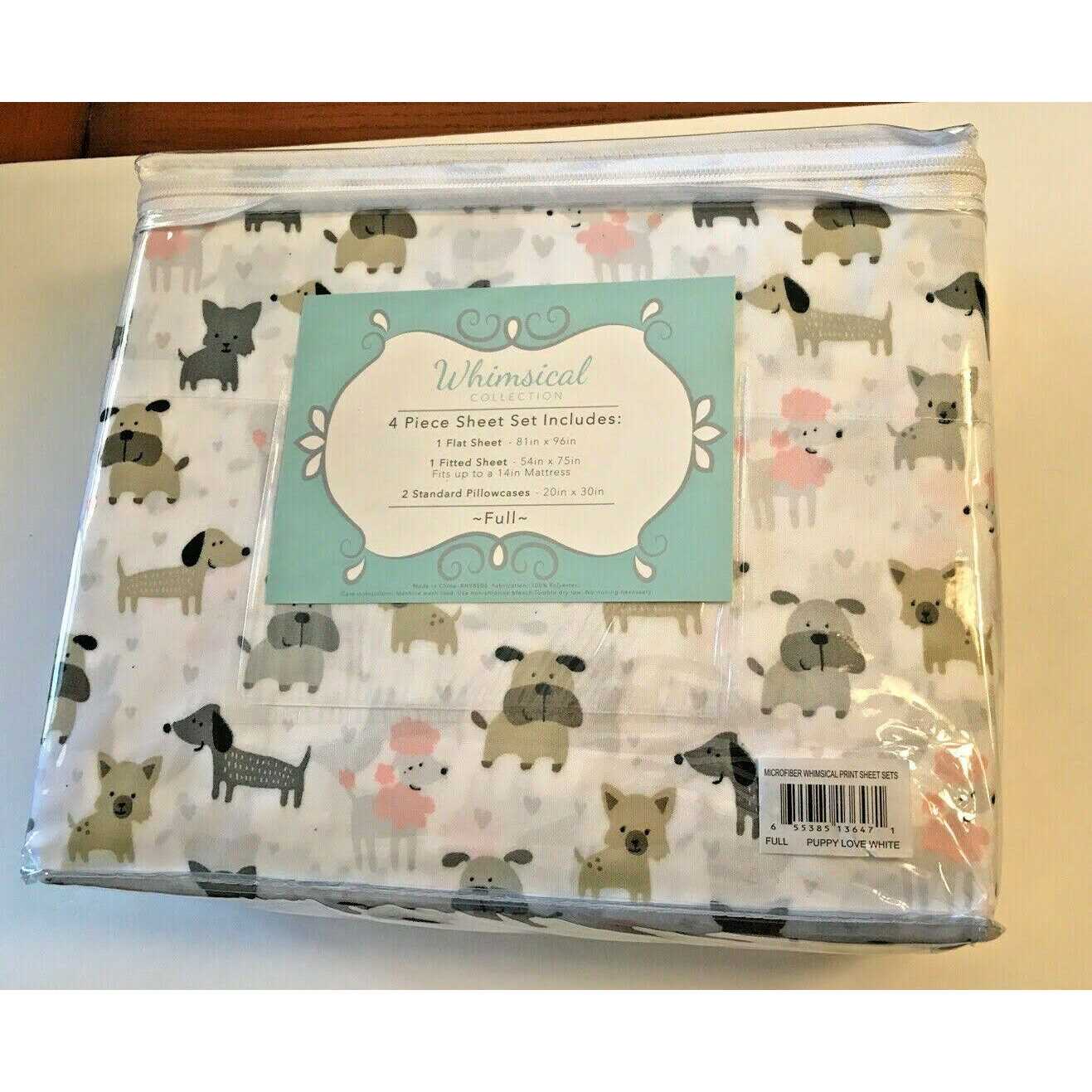 Whimsical Print Microfiber Sheet Set