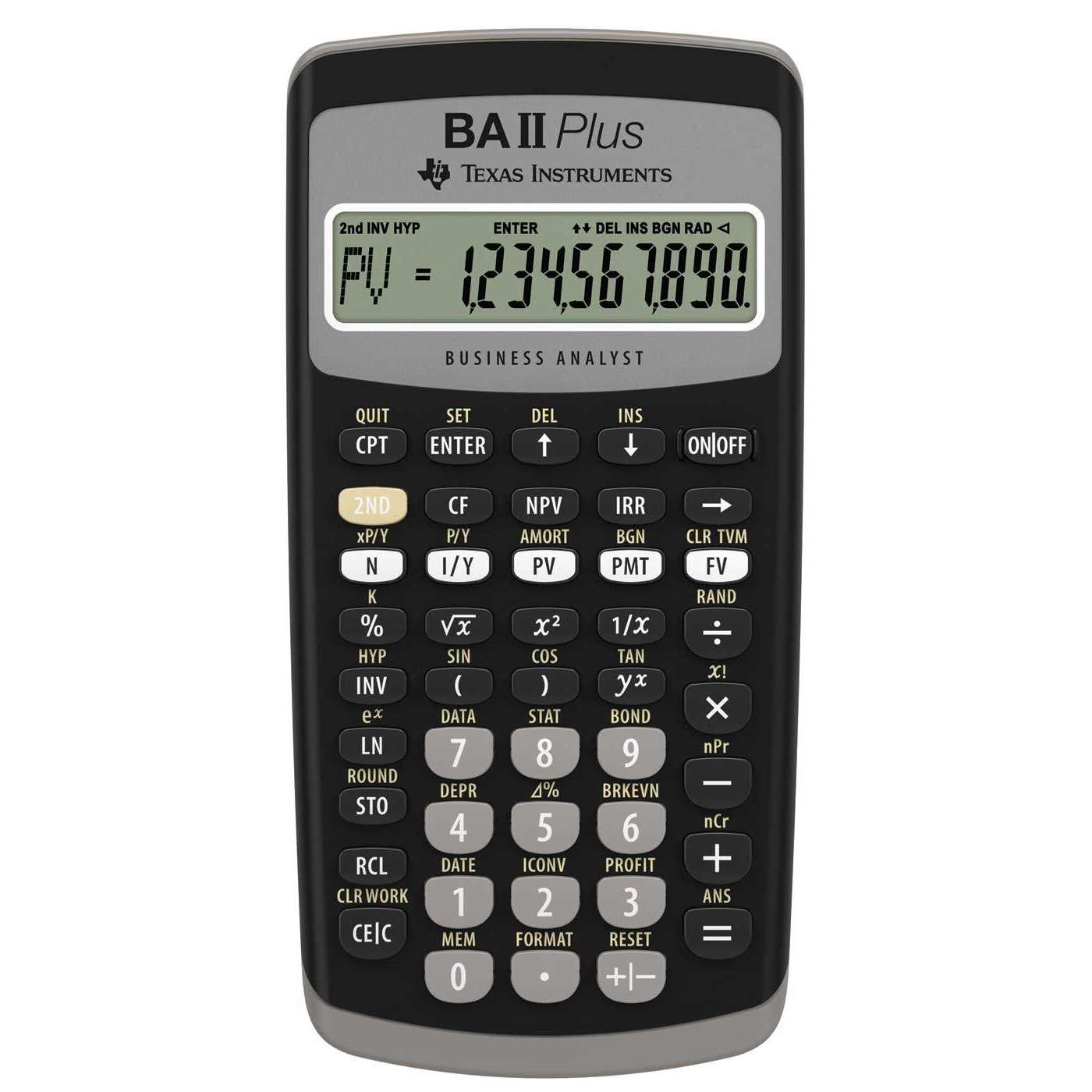 Texas Instruments Plus Financial Calculator