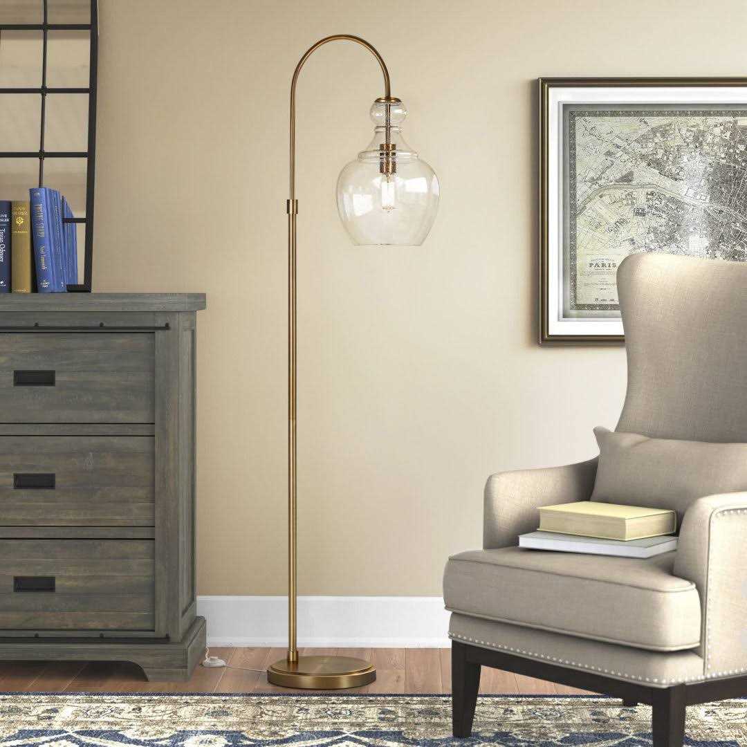 Alden 70 Arched Floor Lamp Beachcrest Home Shade