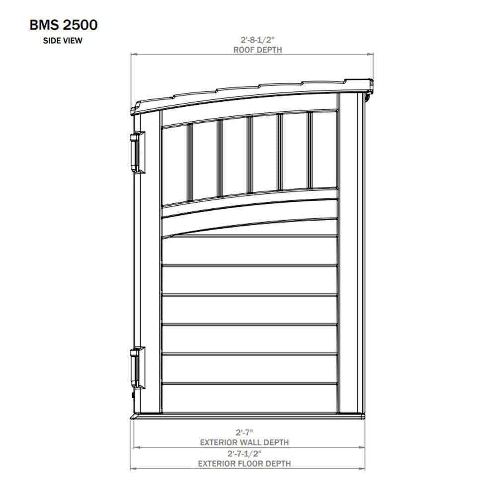Suncast BMS2500 Horizontal Storage Shed