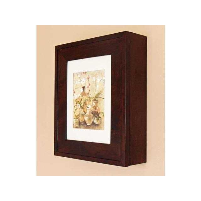 16.88 W x 19.88 H x 5.12 D Solid Wood Wall Mounted Bathroom Cabinet Fox Hollow Furnishings Finish