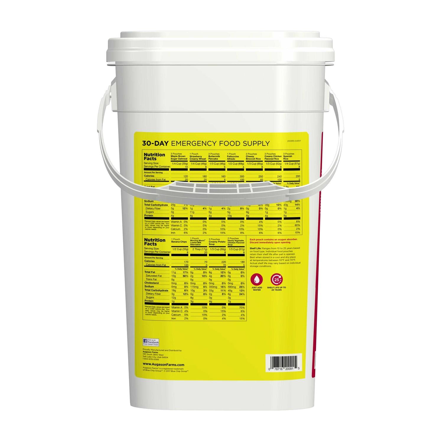 Augason Farms Deluxe 30-Day Emergency Food Supply