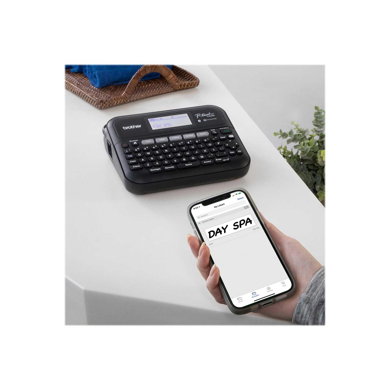 Brother P-Touch PT-D460BT Business Expert Connected Label Maker with Bluetooth