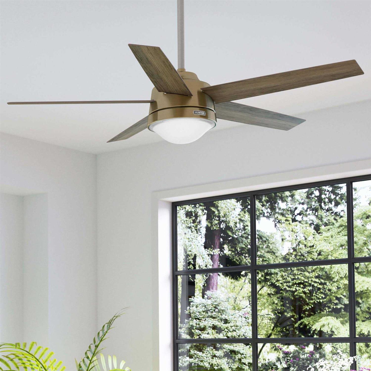 52 Hunter Lykke LED Ceiling Fan with Remote