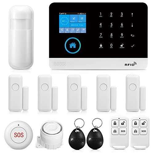 Wireless WiFi Smart Home Security DIY Alarm System DIY Home WiFi Alarm Kit w/ Motion Detector