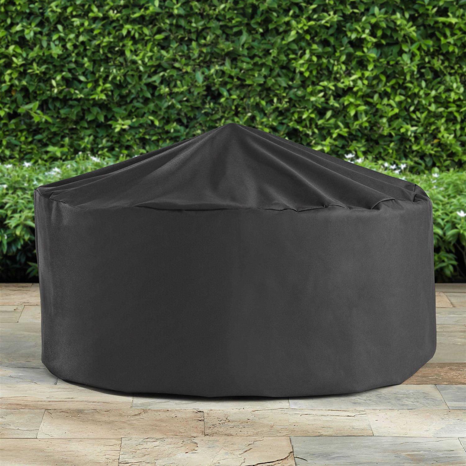 Better Homes & Gardens 35 Round Lattice Wood Burning Fire Pit with Cover