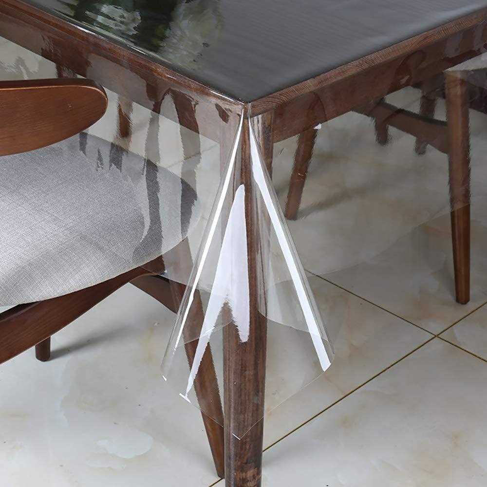 Walrus Clear Vinyl Tablecloth Protector Waterproof/Oil-Proof Plastic Rectangle Transparent Sheet Table Cover