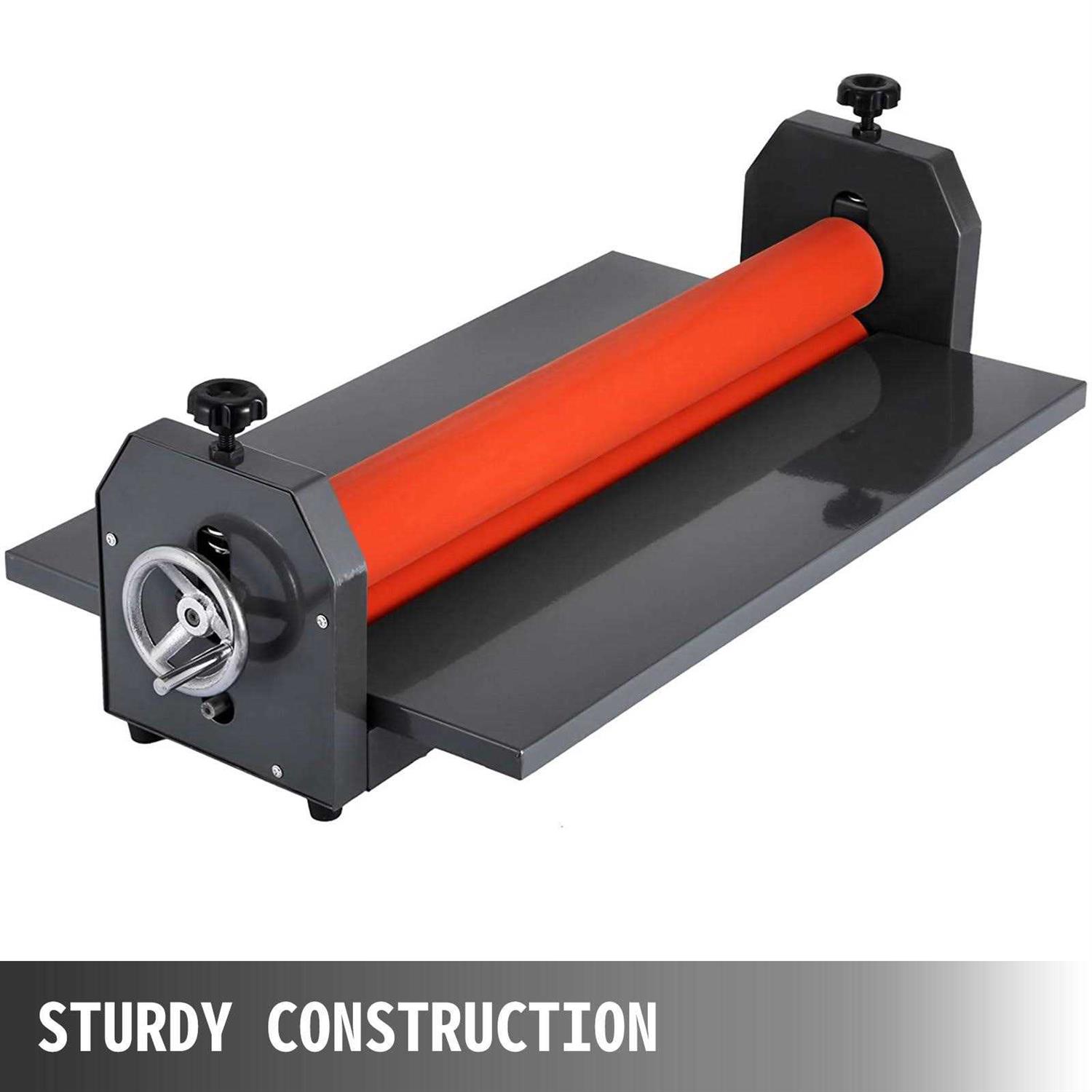 VEVOR Cold laminator Machine 10mm Manual Vinyl Photo Film Cold laminator Hand Crank Pressure Cold Roll laminator