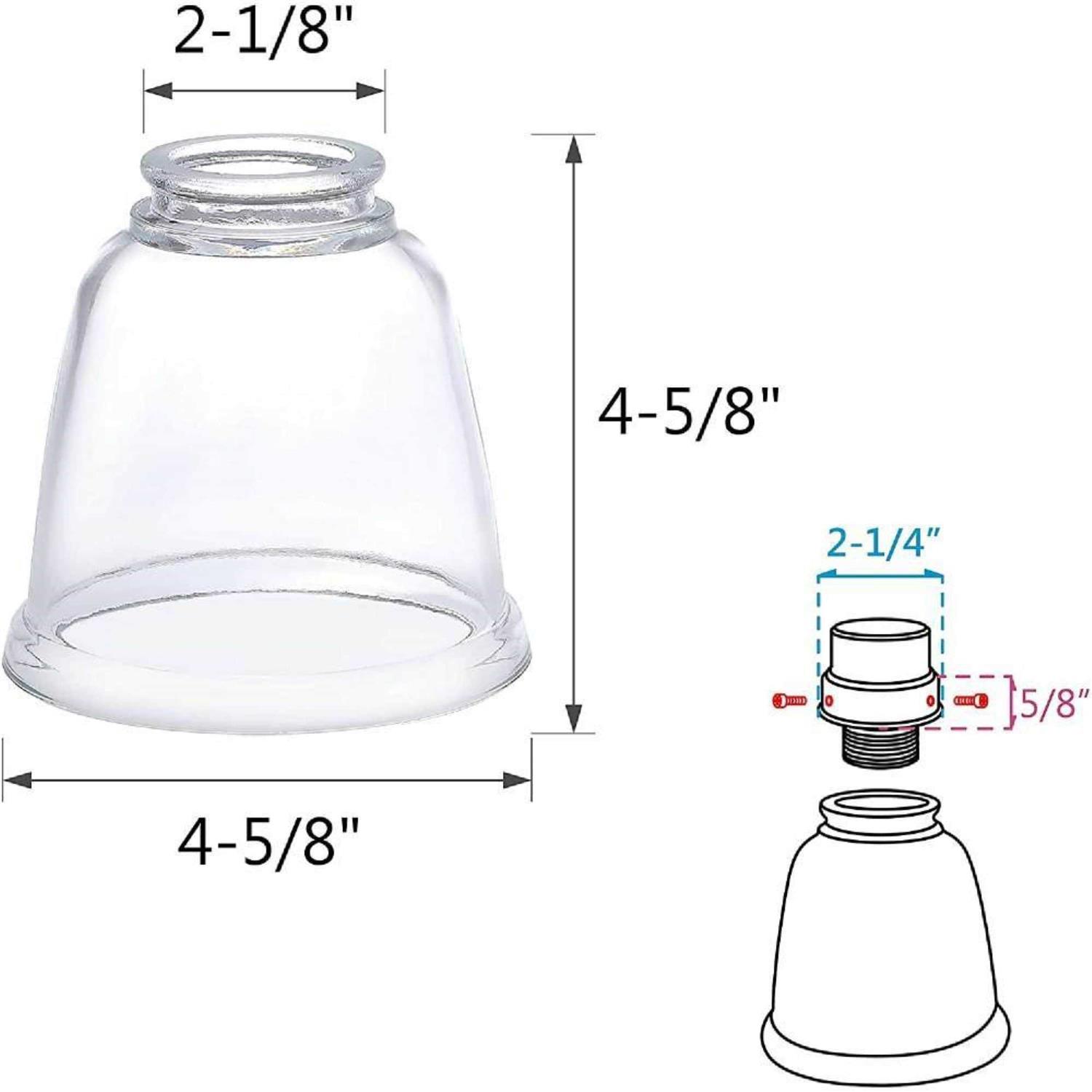 Aspen Creative Ceiling Fan Replacement Glass Shade