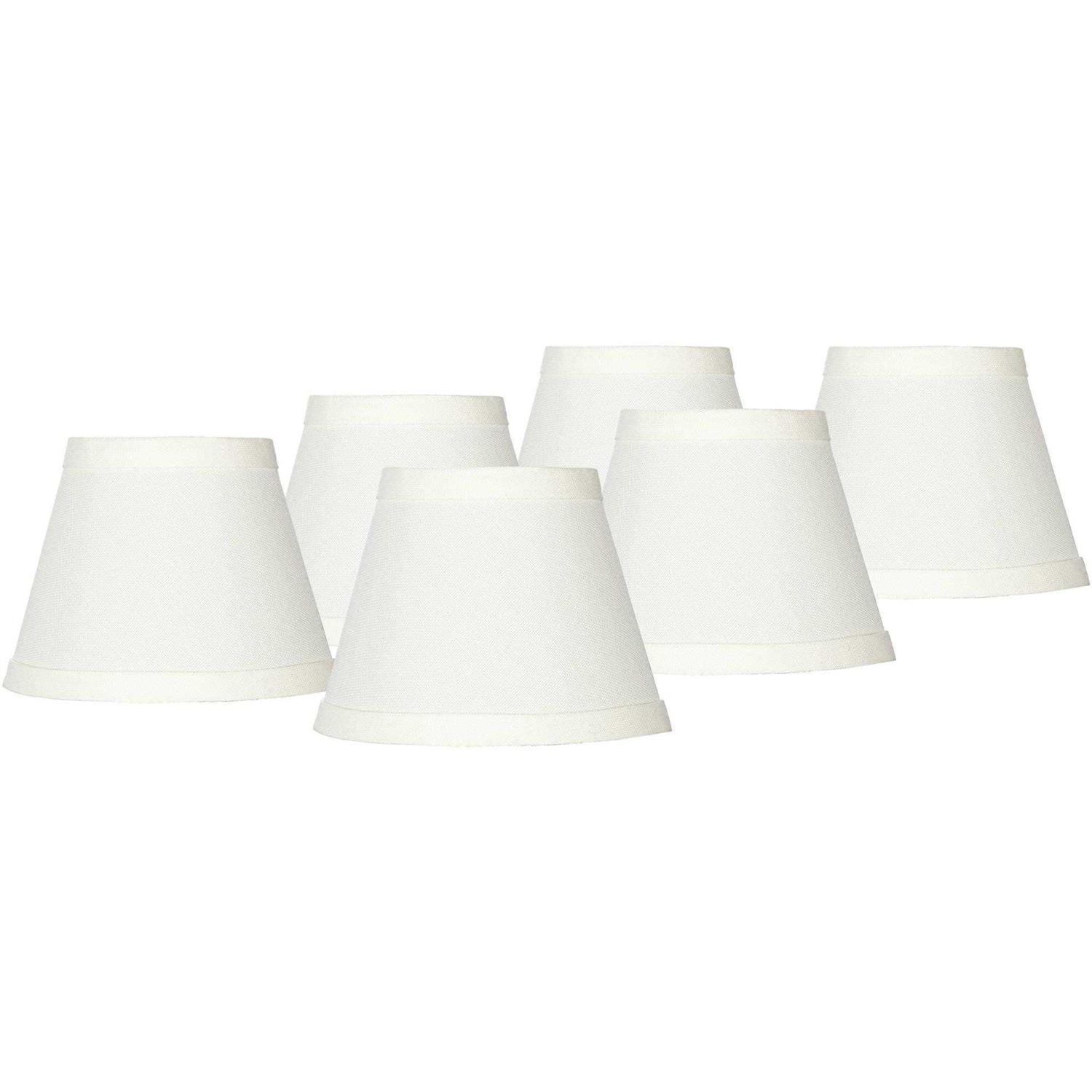 Springcrest Set Empire Lamp Shades Small 3 Top x 5 Bottom x High Candelabra Clip-On Fitting