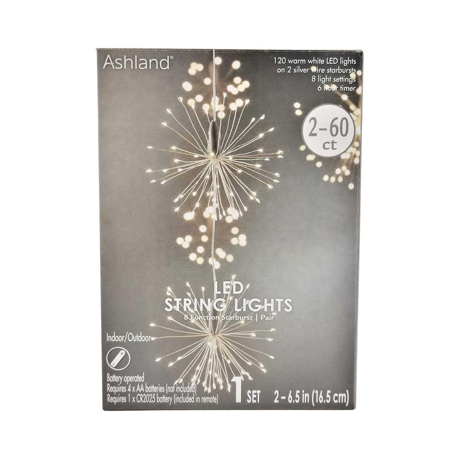 Warm White LED Starburst Pair String Lights by Ashland