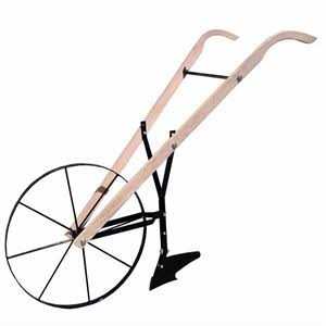 tabindeal High Wheel Cultivator Walk Behind 24 in. Wheel Lawn and Garden