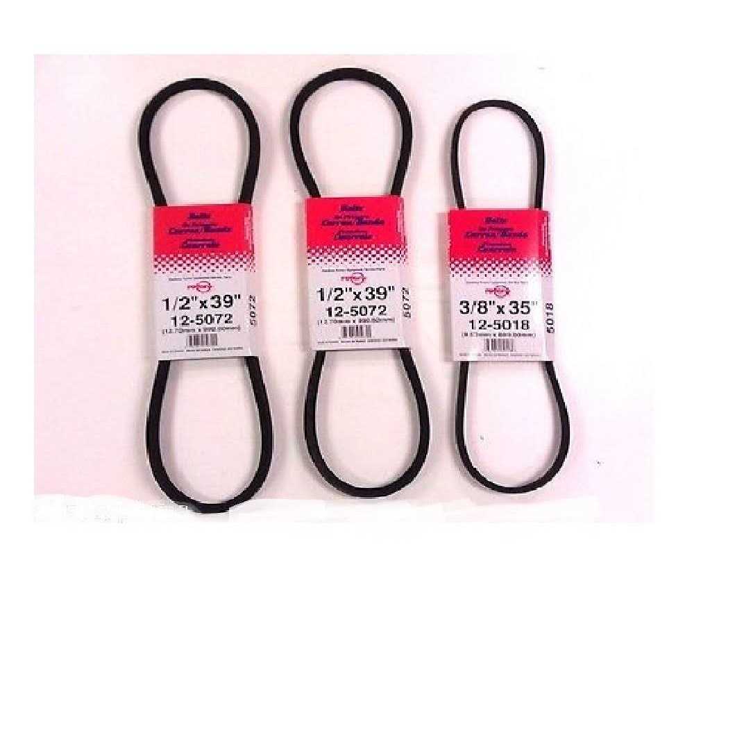 Ariens 5072 & 5018 Rotary Belt Set Compatible 07200431 & 07200111