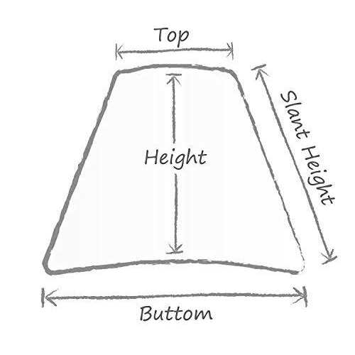 upgradelights Beige Burlap 8 Inch Uno Lampshade