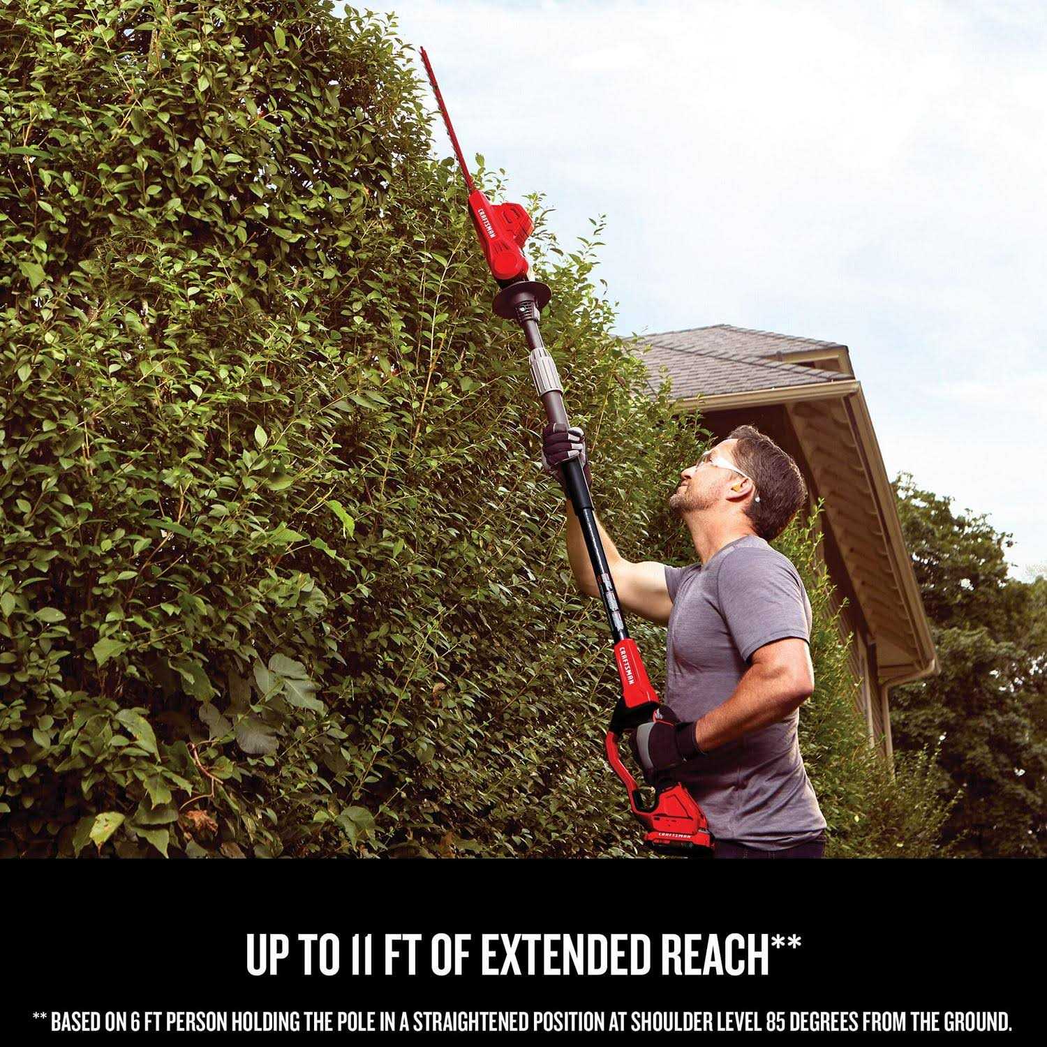 Craftsman 20V Max Pole Cordless Hedge Trimmer