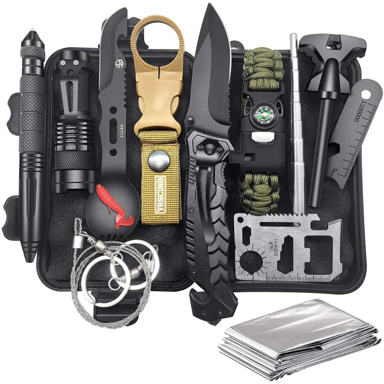 VEITORLD Gifts for Men Dad Him Christmas, Survival Gear and Equipment 12 in 1