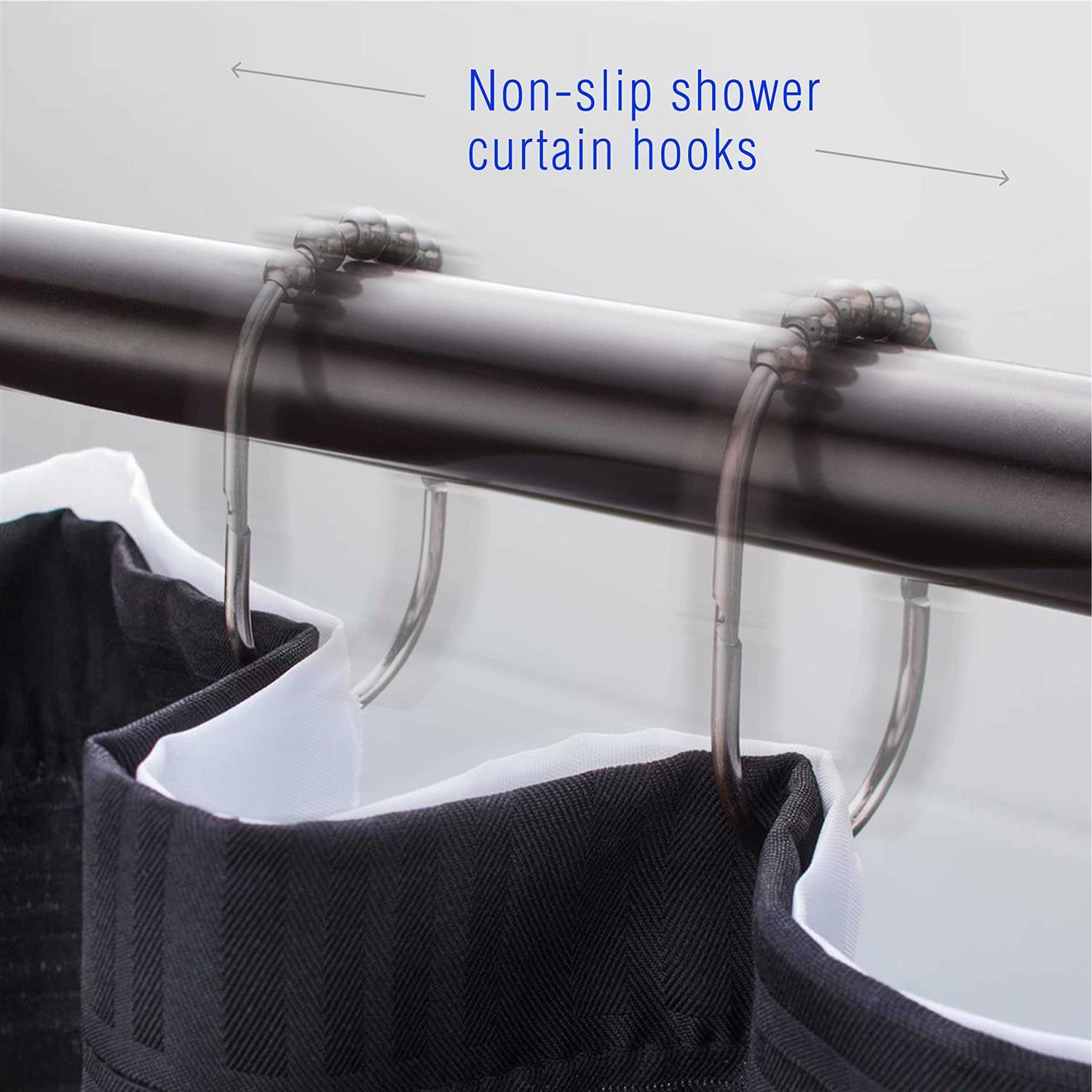 2LB Depot Depot Wide Shower Curtain Rings Hooks