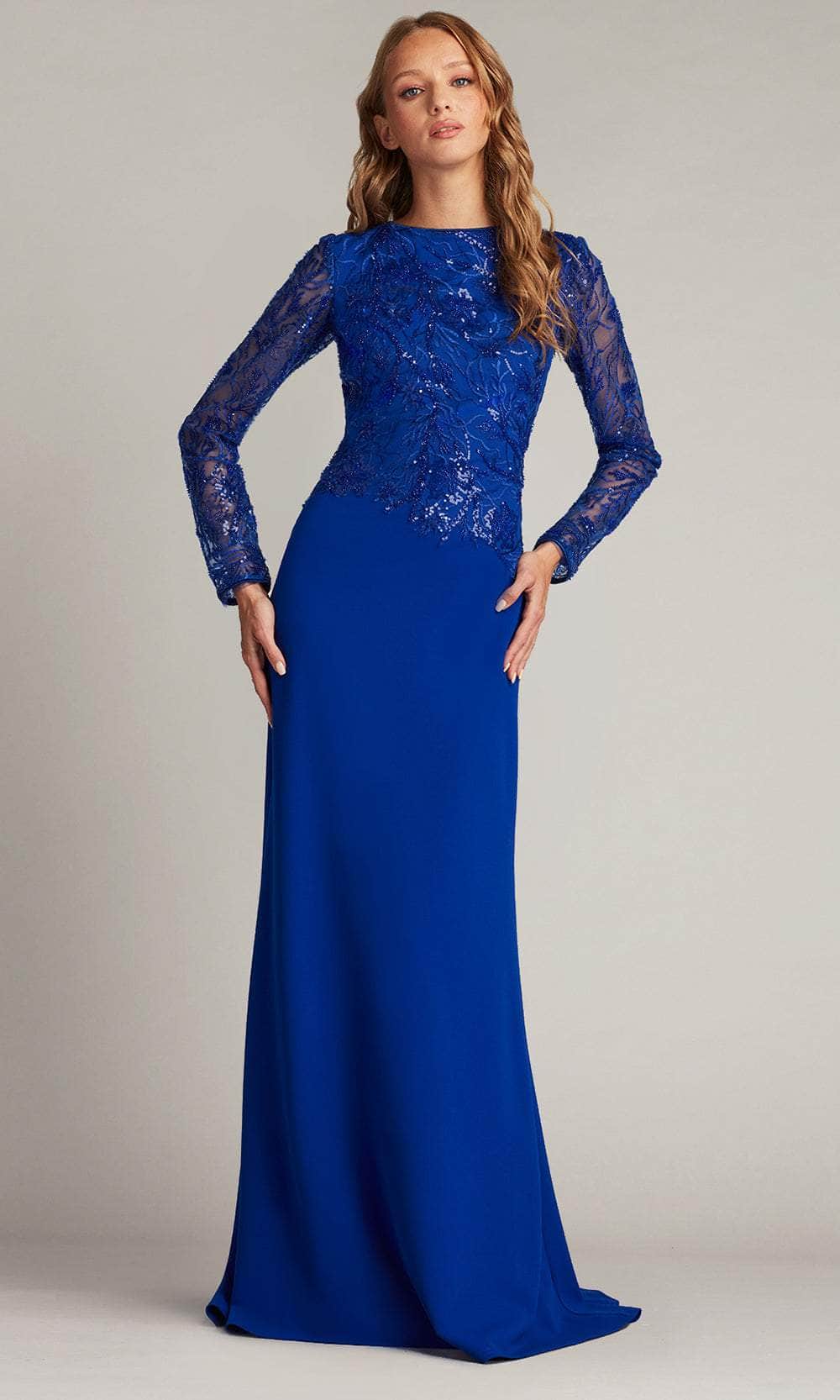 Embroidered Bodice Evening Gown