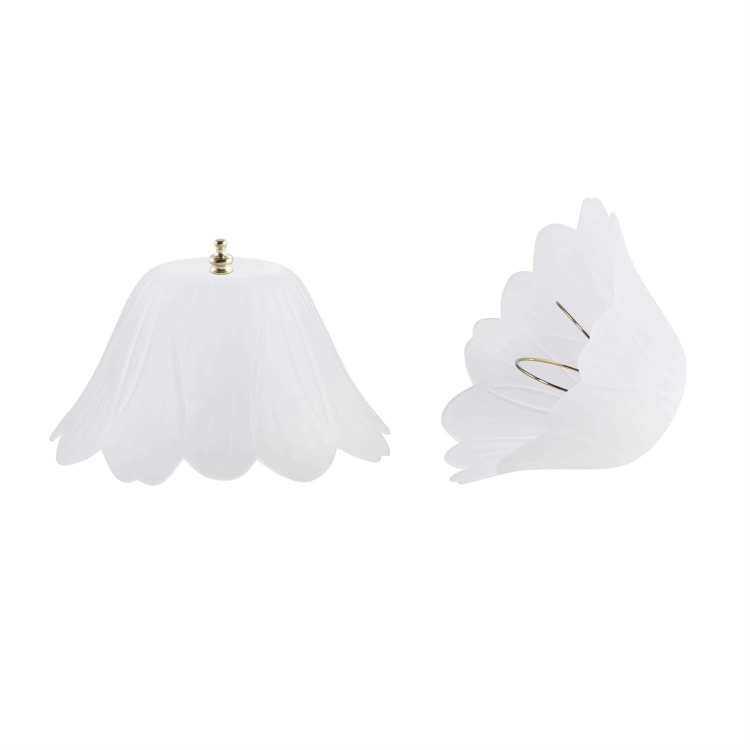 Aspen Creative 28003-15-2 Clip-on Tulip Shade for A-Type Bulb Indoor Location Light Fixtures