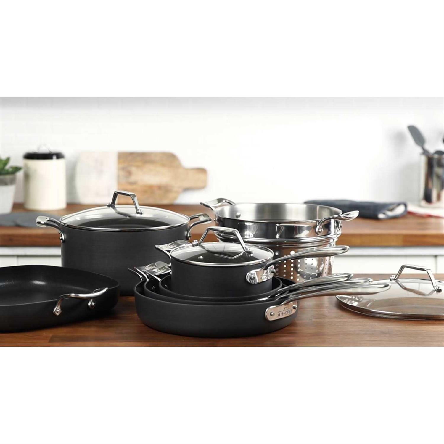 All-Clad Essentials 10-Piece Nonstick Cookware Set