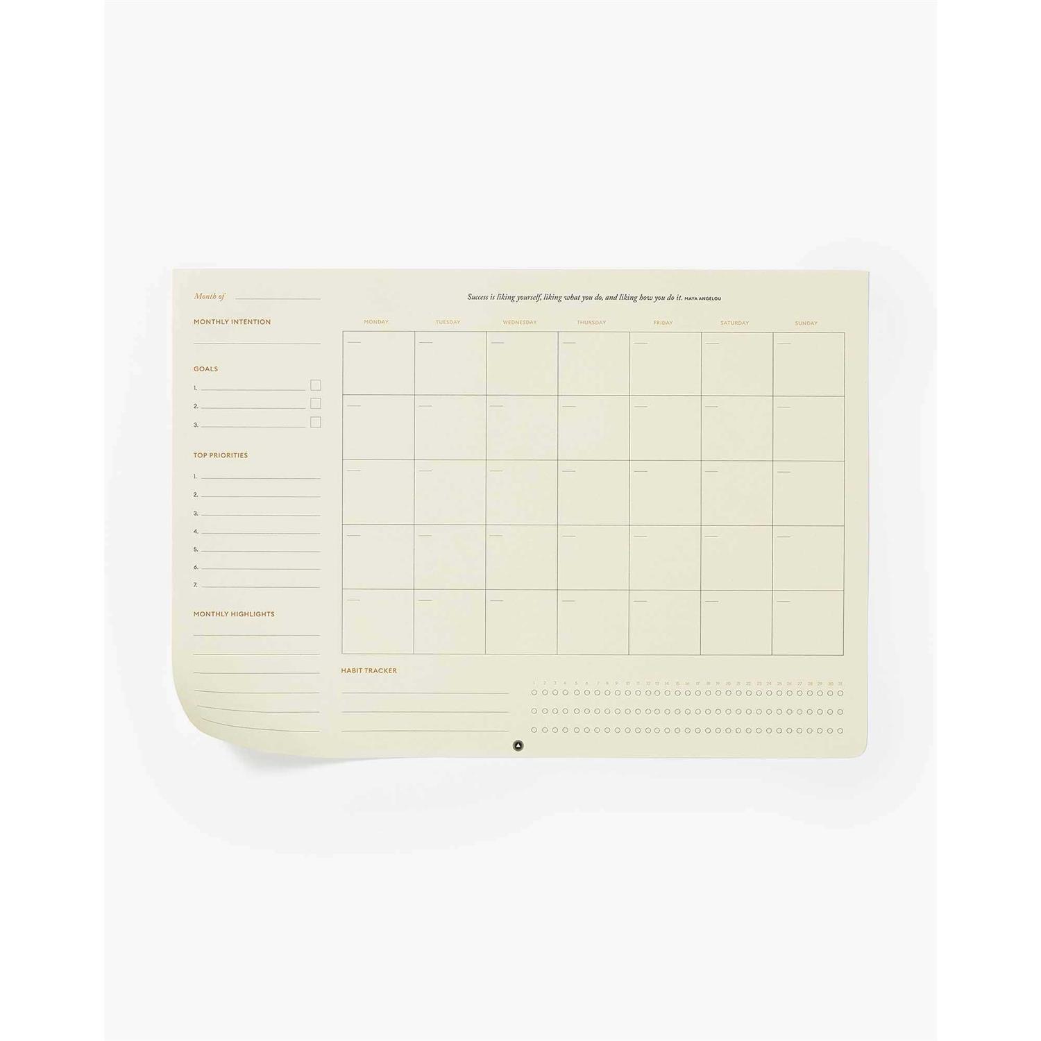 Intelligent Change Productivity Monthly Desk Pad
