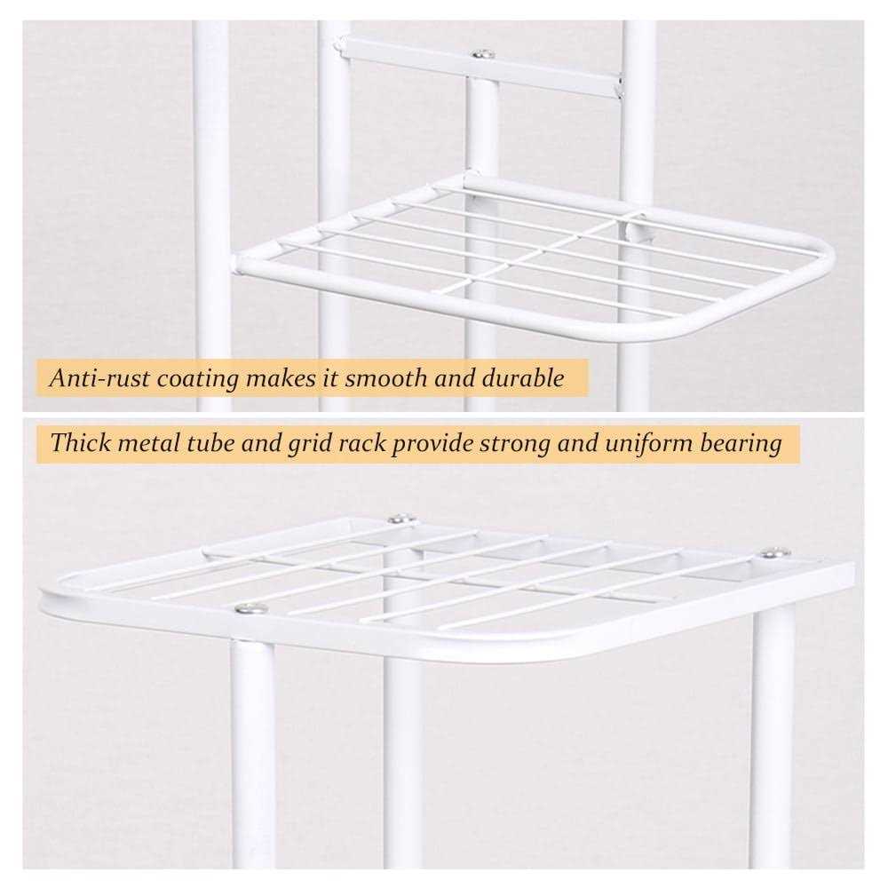 4-tier Display Shelf Flower Pots Rack Plant Stand Potting Ladder Planter Stand Heavy Duty Storage Shelving Rack For Potted Plants