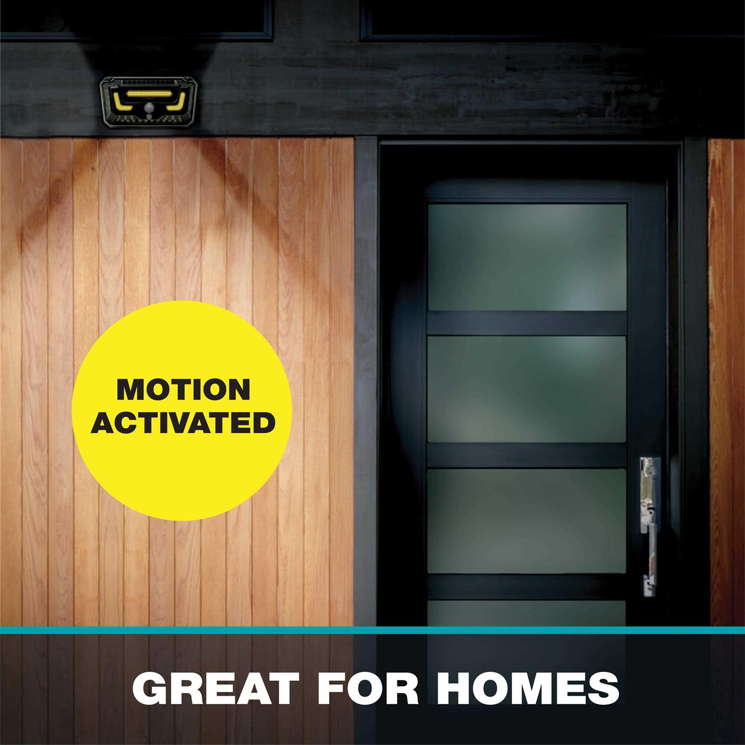 Bell & Howell Bionic Motion-Sensing Solar Powered LED Security Light Gray