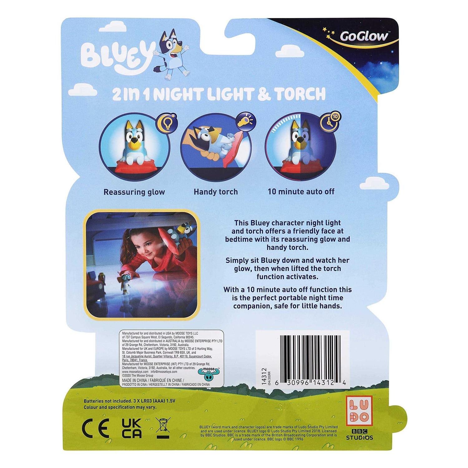 Bluey 2 in 1 Night Light & Flashlight Led