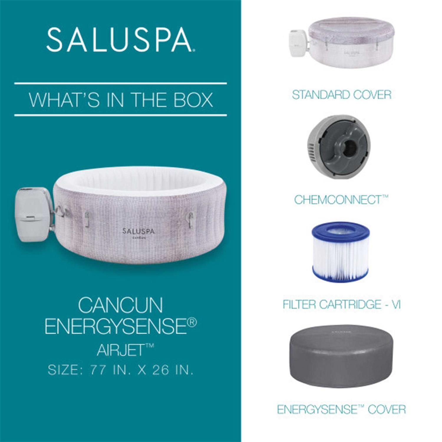 Bestway SaluSpa 4-Person Iatable Cancun Hot Tub