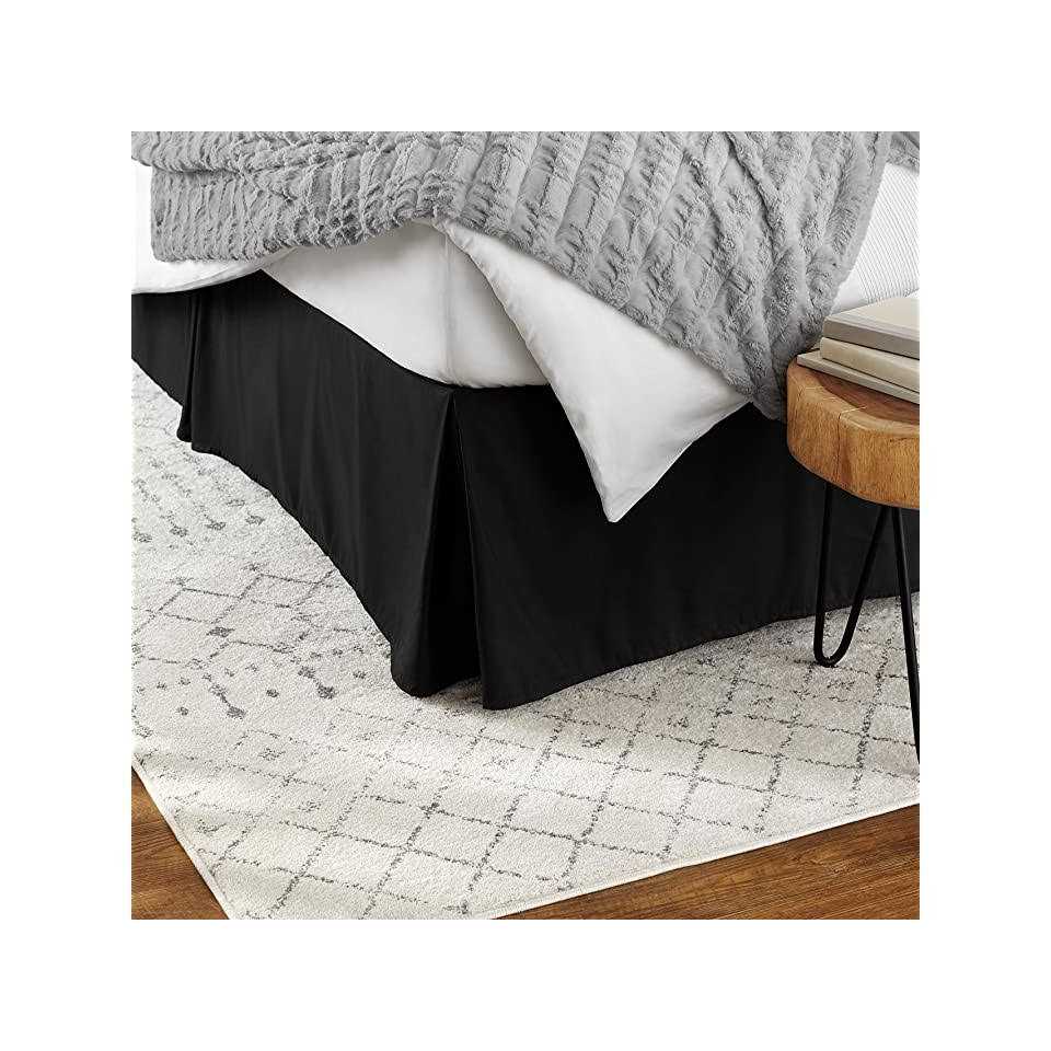Amazon Basics Lightweight Pleated Bed Skirt