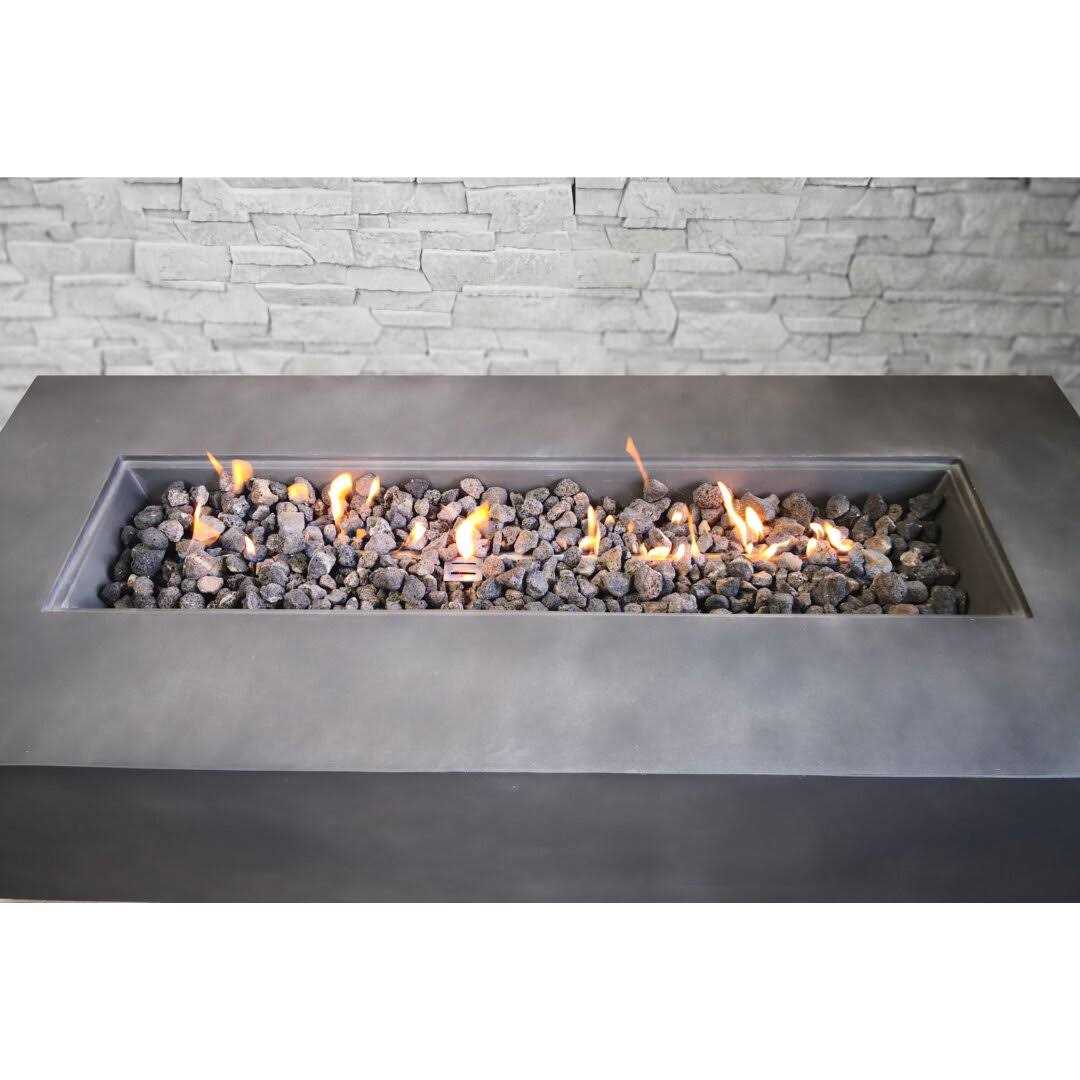 AllModern Rashid Concrete Propane Outdoor Fire Pit Table Finish