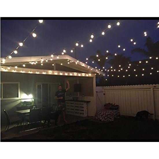 Brightown Outdoor String Lights G40 Globe Patio Lights Edison Bulbs