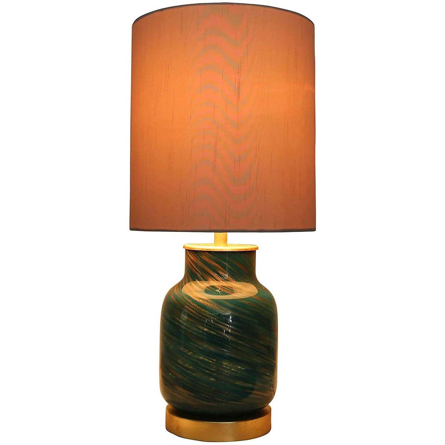 Urbanest Vetro Verde Art Glass Table Lamp, Green and