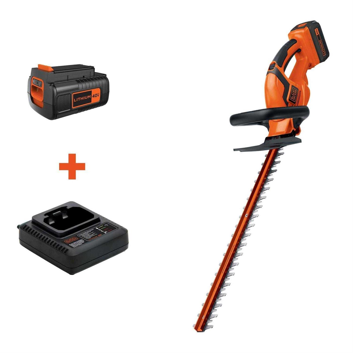 BLACK+DECKER 40V MAX Lithium Cordless Hedge Trimmer LHT2436