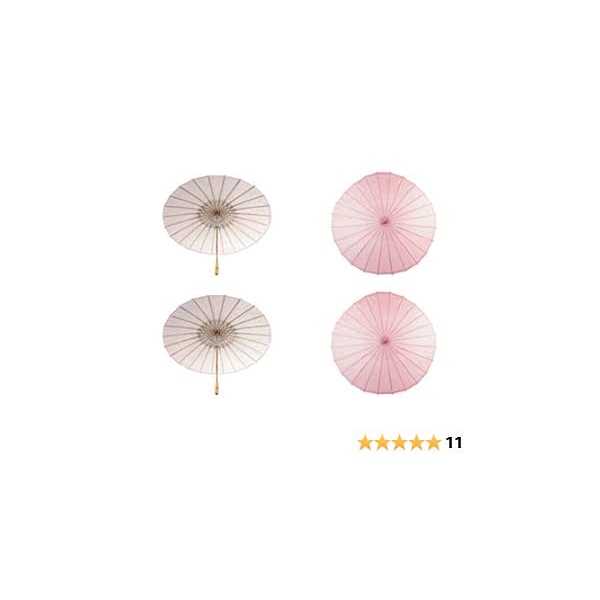 Koyal Wholesale 32-Inch Paper Parasol 4-Pack Umbrella for Wedding